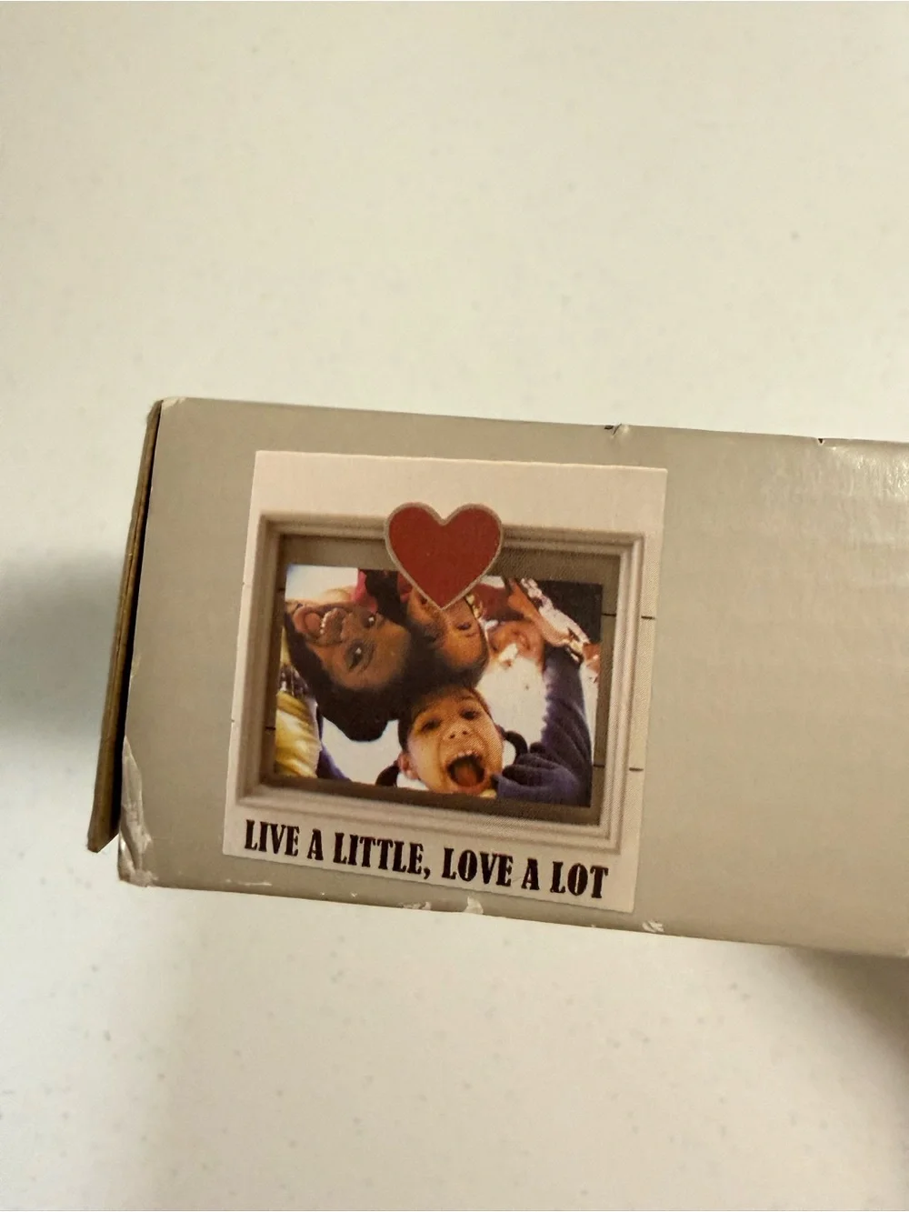Fetco Live a Little Love a Lot 6x4 Photo Frame Heart Clip 8x8